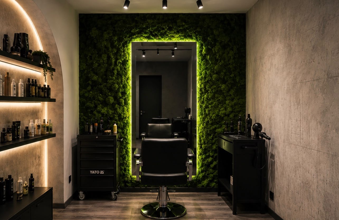 Interiér dámského kadeřnictví Phenomenal Hair v České Skalici